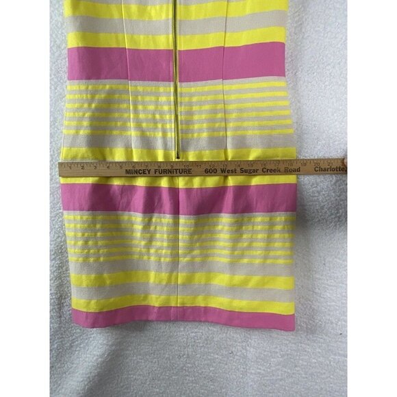 Ann Taylor LOFT Dress Women 10 Stripe Mod Retro Classic Office Preppy Coastal - Picture 10 of 13